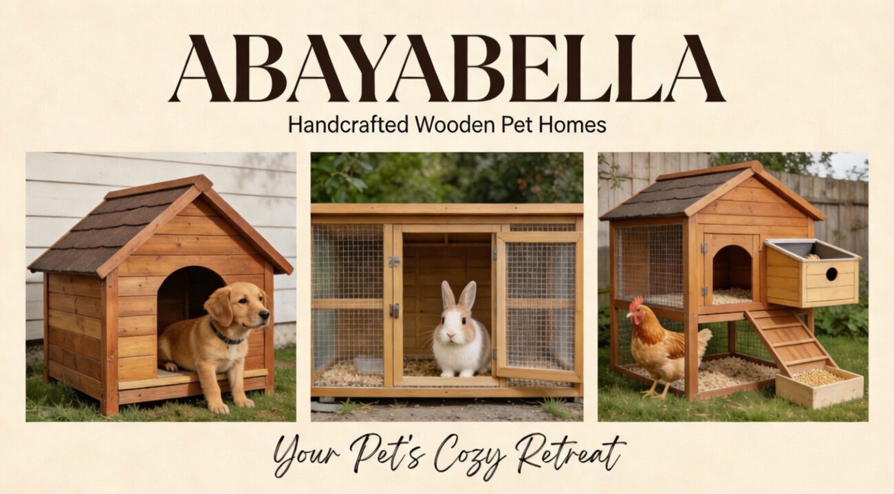 wooden pet houses