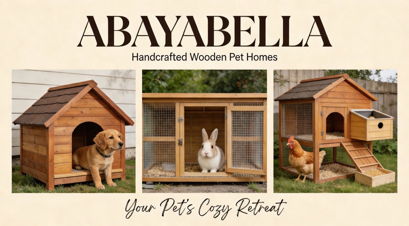 wooden pet houses