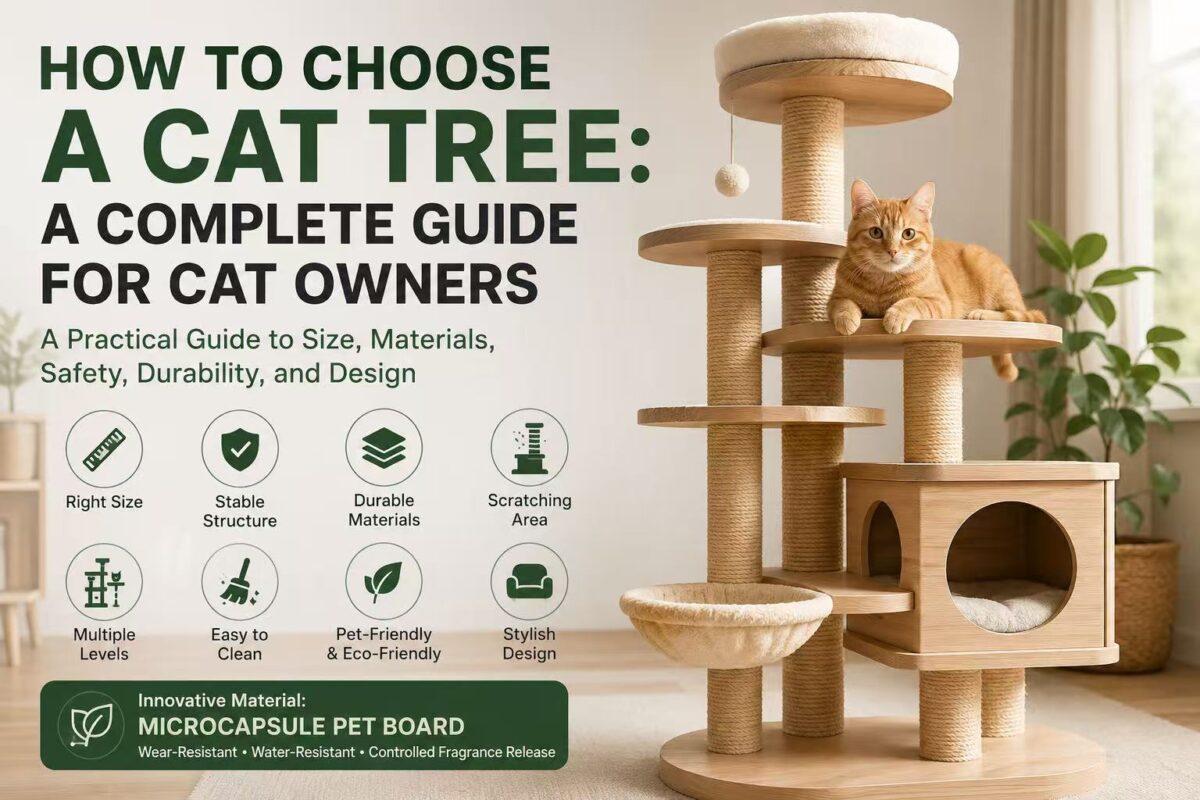 How to choose a cat tree with a wooden cat climbing structure