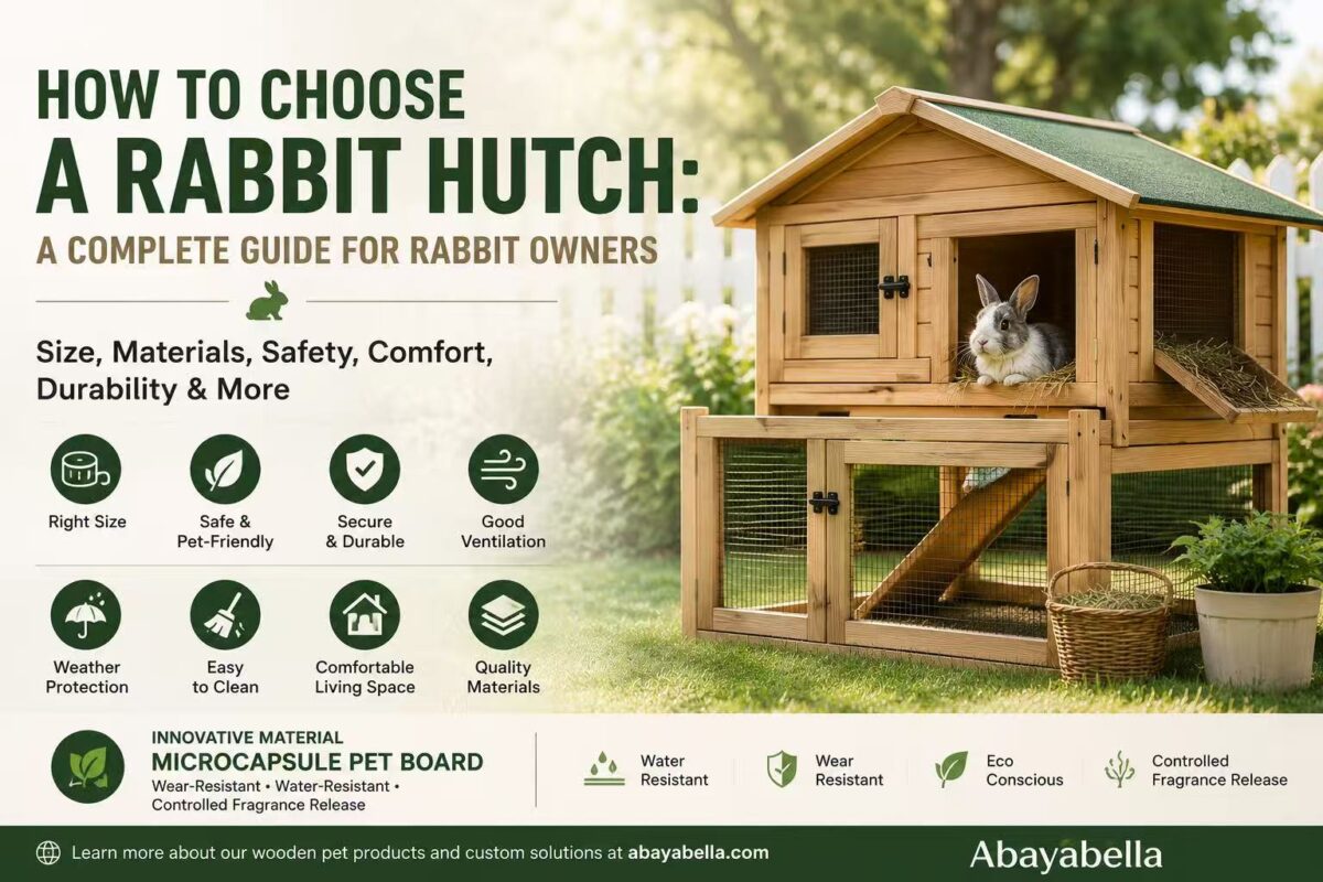 how to choose a rabbit hutch with a durable wooden design, good ventilation, and weather protection