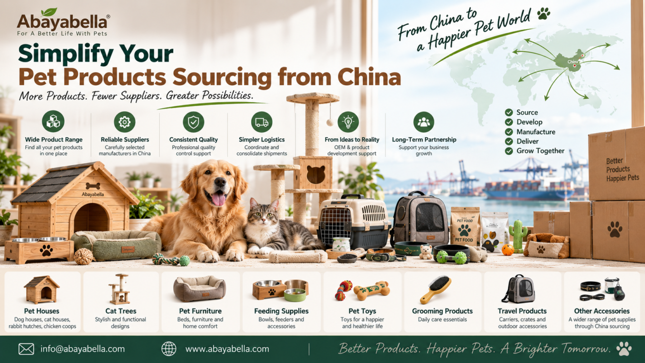 pet products sourcing from China