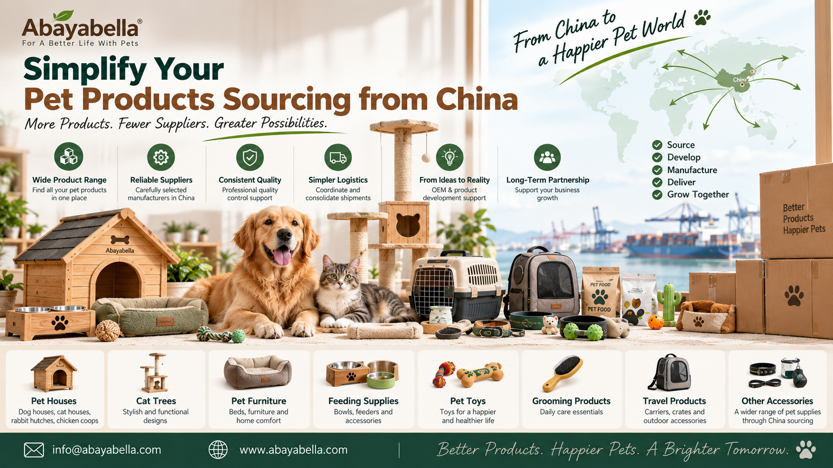 pet products sourcing from China